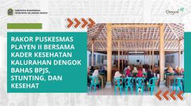 Rakor Puskesmas Playen II Bersama Kader Kesehatan Kalurahan Dengok Bahas BPJS, Stunting, dan Kesehat